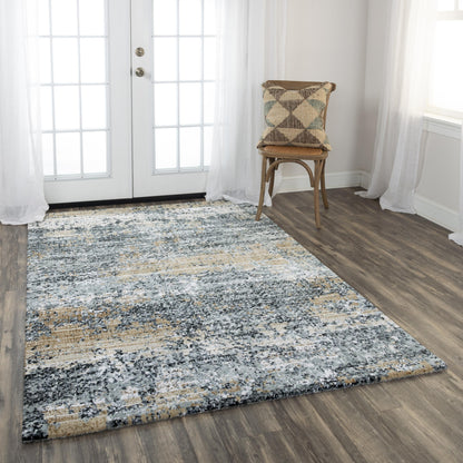9' x 12' transitional rug.