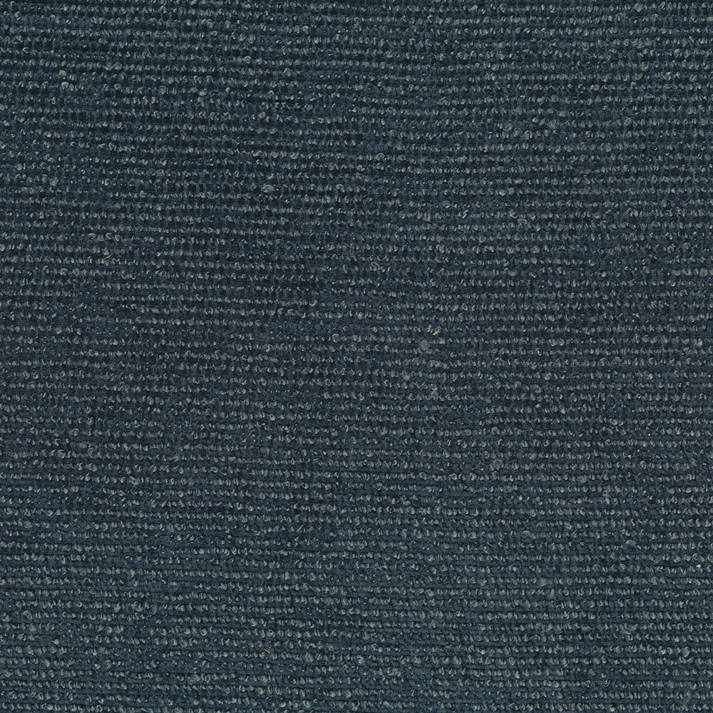 Dark cadet blue solid fabric close-up with a textured weave and subtle color variation.