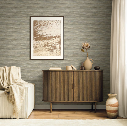 Seabrook Designs  Savanna Faux Grasscloth Contemporary Warm Neutrals , Beiges   - EN40000