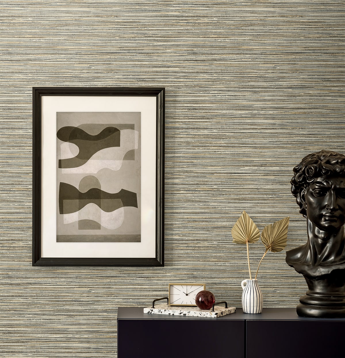 Seabrook Designs  Savanna Faux Grasscloth Contemporary Warm Neutrals , Beiges   - EN40000