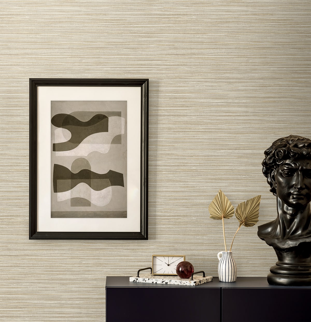 Seabrook Designs  Savanna Faux Grasscloth Contemporary Cool Neutrals   - EN40005
