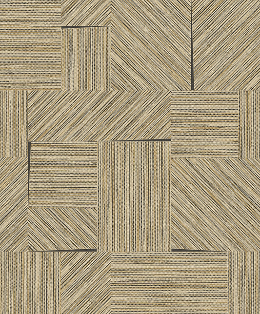 Seabrook Designs  Husk Geometric Contemporary Browns , Taupes   - EN40106