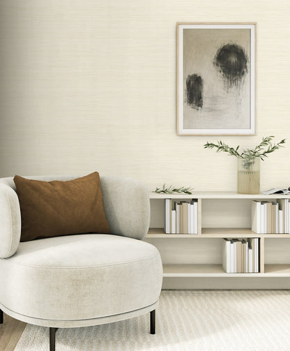 Seabrook Designs  Sisa Faux Grasscloth Contemporary Warm Neutrals , Beiges   - EN40203