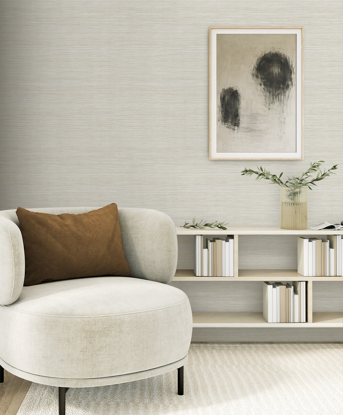 Seabrook Designs  Sisa Faux Grasscloth Contemporary Cool Neutrals   - EN40205
