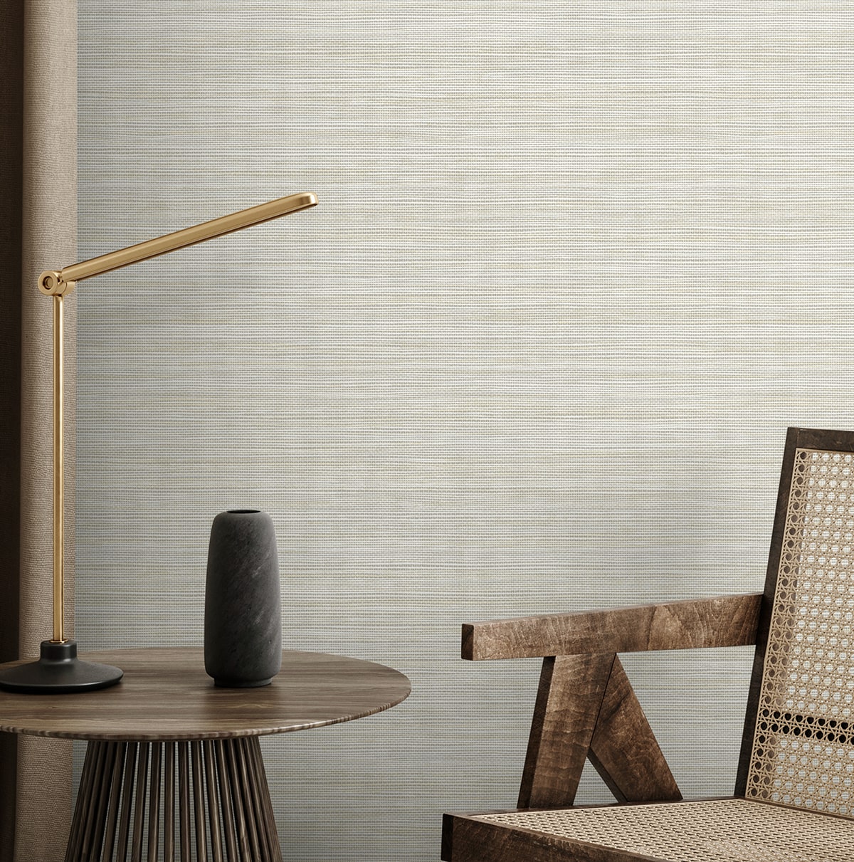 Seabrook Designs  Sisa Faux Grasscloth Contemporary Cool Neutrals   - EN40205
