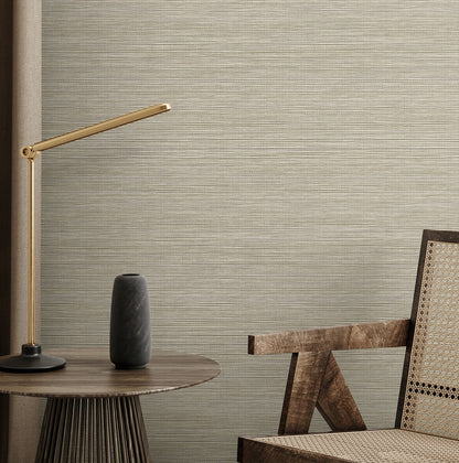 Seabrook Designs  Sisa Faux Grasscloth Contemporary Warm Neutrals , Beiges   - EN40207