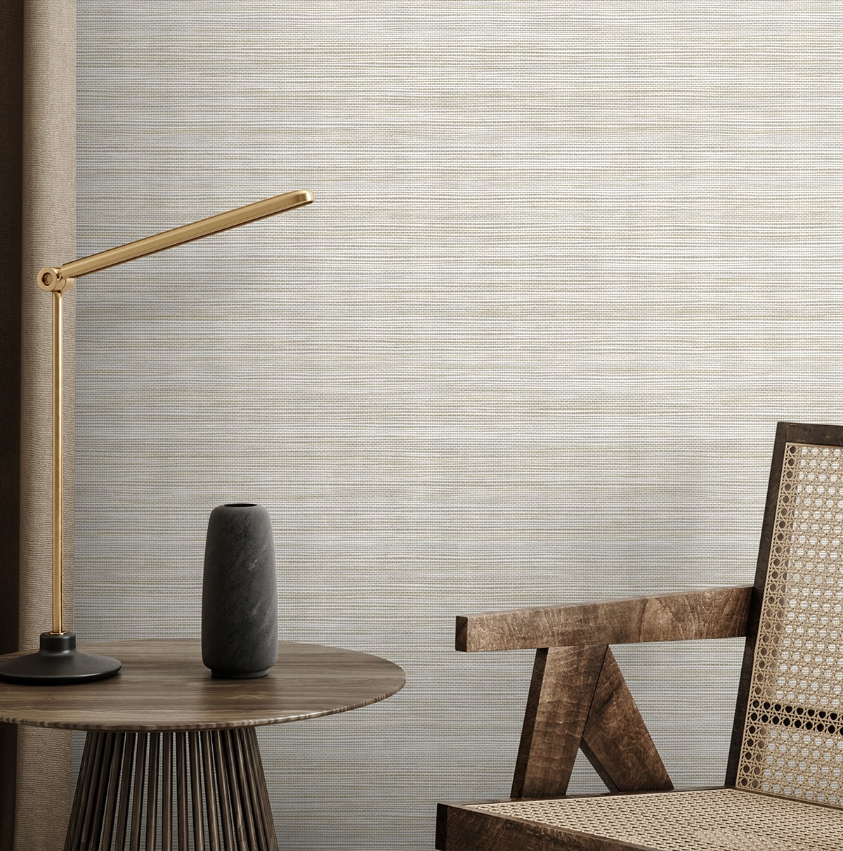 Seabrook Designs  Sisa Faux Grasscloth Contemporary Cool Neutrals   - EN40208