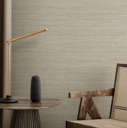 Seabrook Designs  Sisa Faux Grasscloth Contemporary Warm Neutrals , Beiges   - EN40227