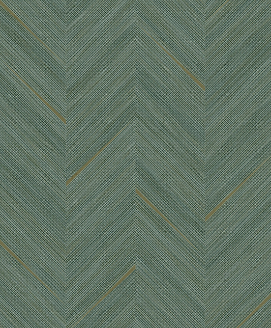 Seabrook Designs  Strand Chevron Contemporary Greens   - EN40304