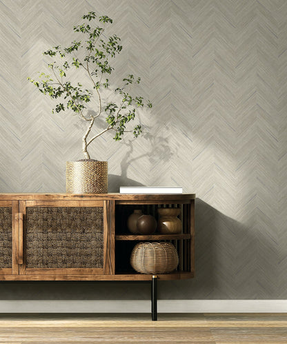 Seabrook Designs  Strand Chevron Contemporary Warm Neutrals , Beiges   - EN40305
