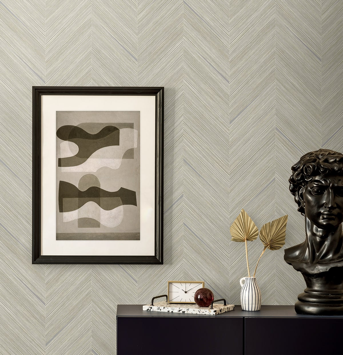Seabrook Designs  Strand Chevron Contemporary Warm Neutrals , Beiges   - EN40305