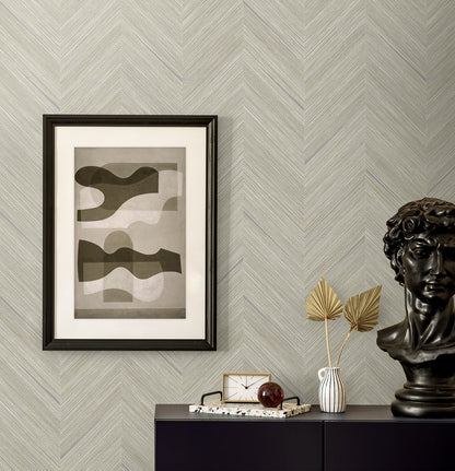 Seabrook Designs  Strand Chevron Contemporary Warm Neutrals , Beiges   - EN40305
