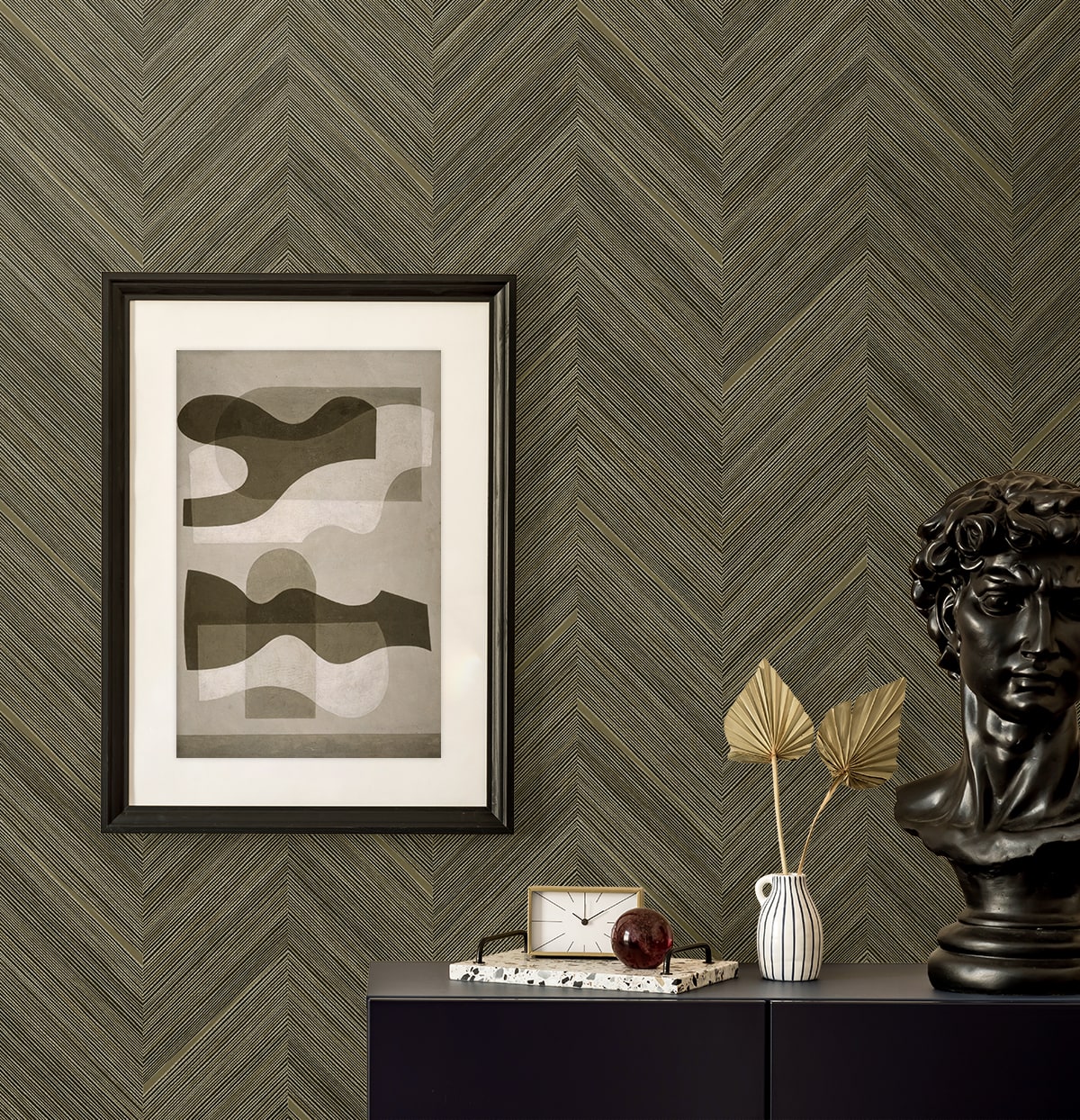 Seabrook Designs  Strand Chevron Contemporary Warm Neutrals , Beiges   - EN40306