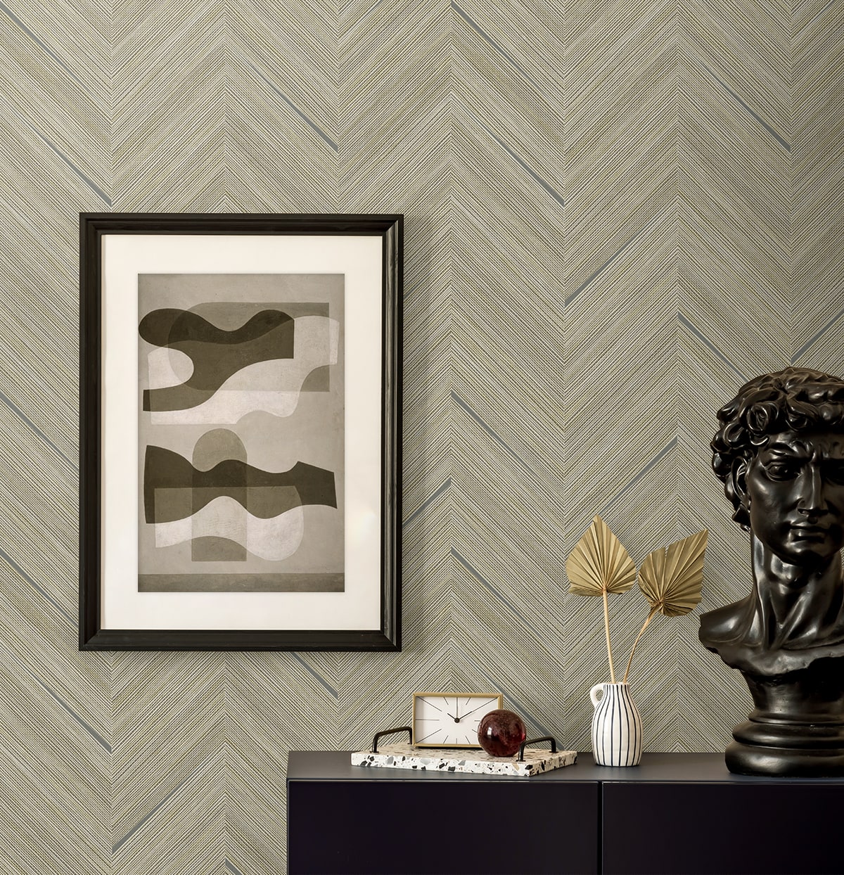 Seabrook Designs  Strand Chevron Contemporary Warm Neutrals , Beiges   - EN40307