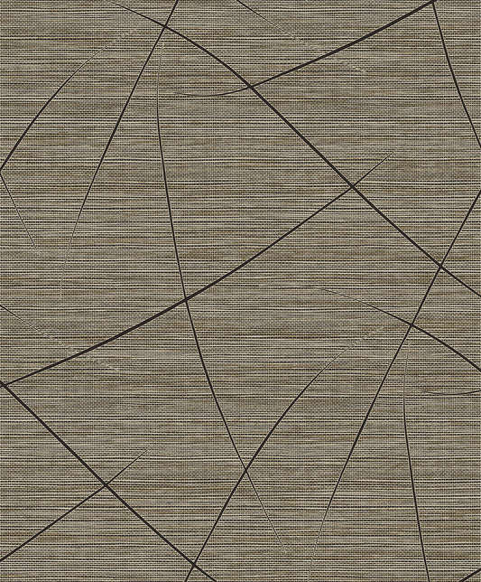 Seabrook Designs  Bract Faux Grasscloth Contemporary Browns , Taupes   - EN40400