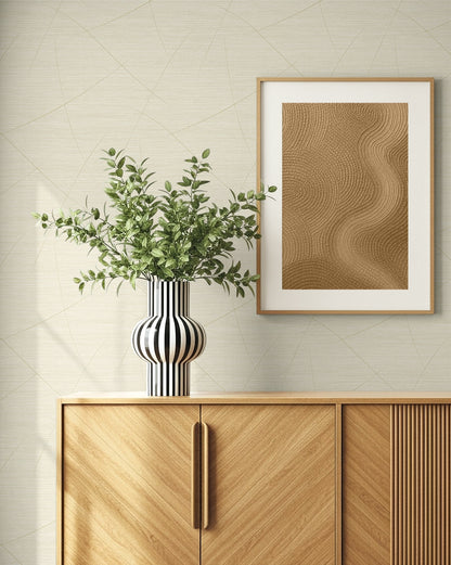 Seabrook Designs  Bract Faux Grasscloth Contemporary Warm Neutrals , Beiges   - EN40403