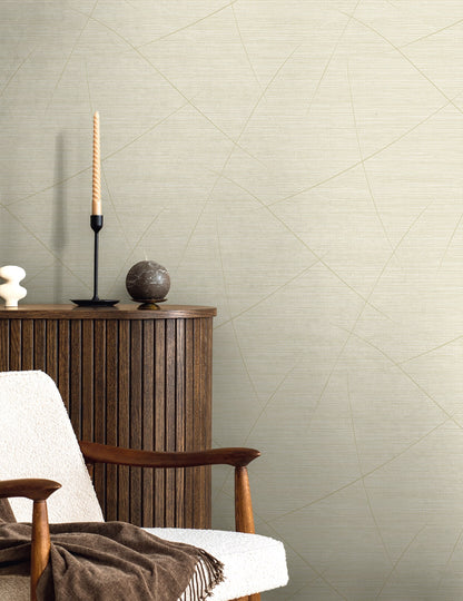 Seabrook Designs  Bract Faux Grasscloth Contemporary Warm Neutrals , Beiges   - EN40403