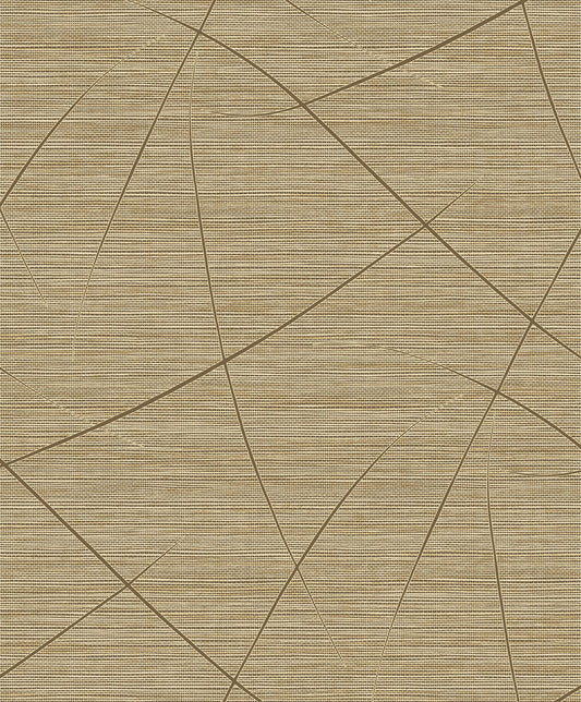 Seabrook Designs  Bract Faux Grasscloth Contemporary Browns , Taupes   - EN40406