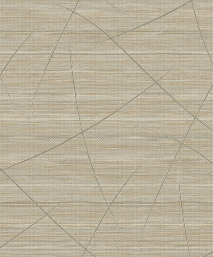 Seabrook Designs  Bract Faux Grasscloth Contemporary Warm Neutrals , Beiges   - EN40407