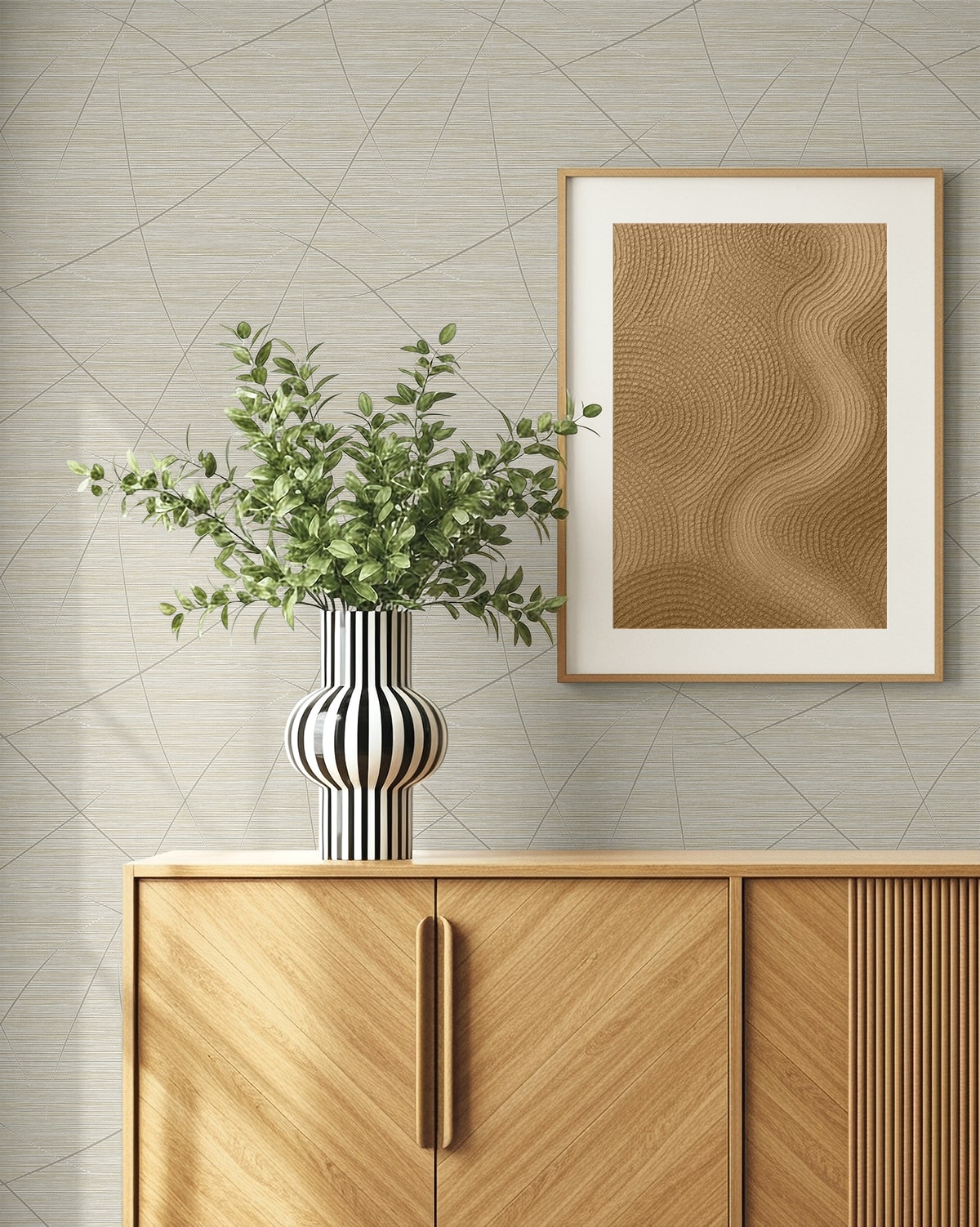 Seabrook Designs  Bract Faux Grasscloth Contemporary Cool Neutrals   - EN40408