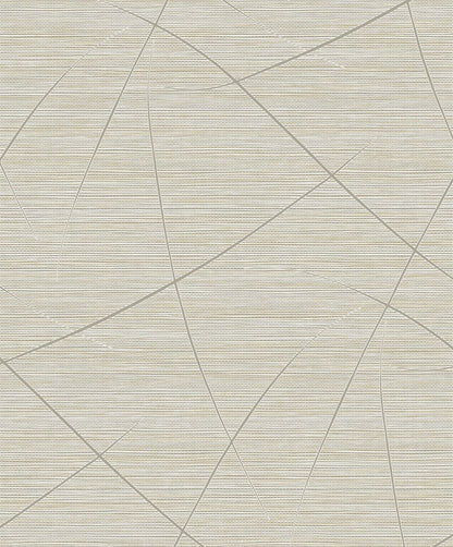 Seabrook Designs  Bract Faux Grasscloth Contemporary Cool Neutrals   - EN40408