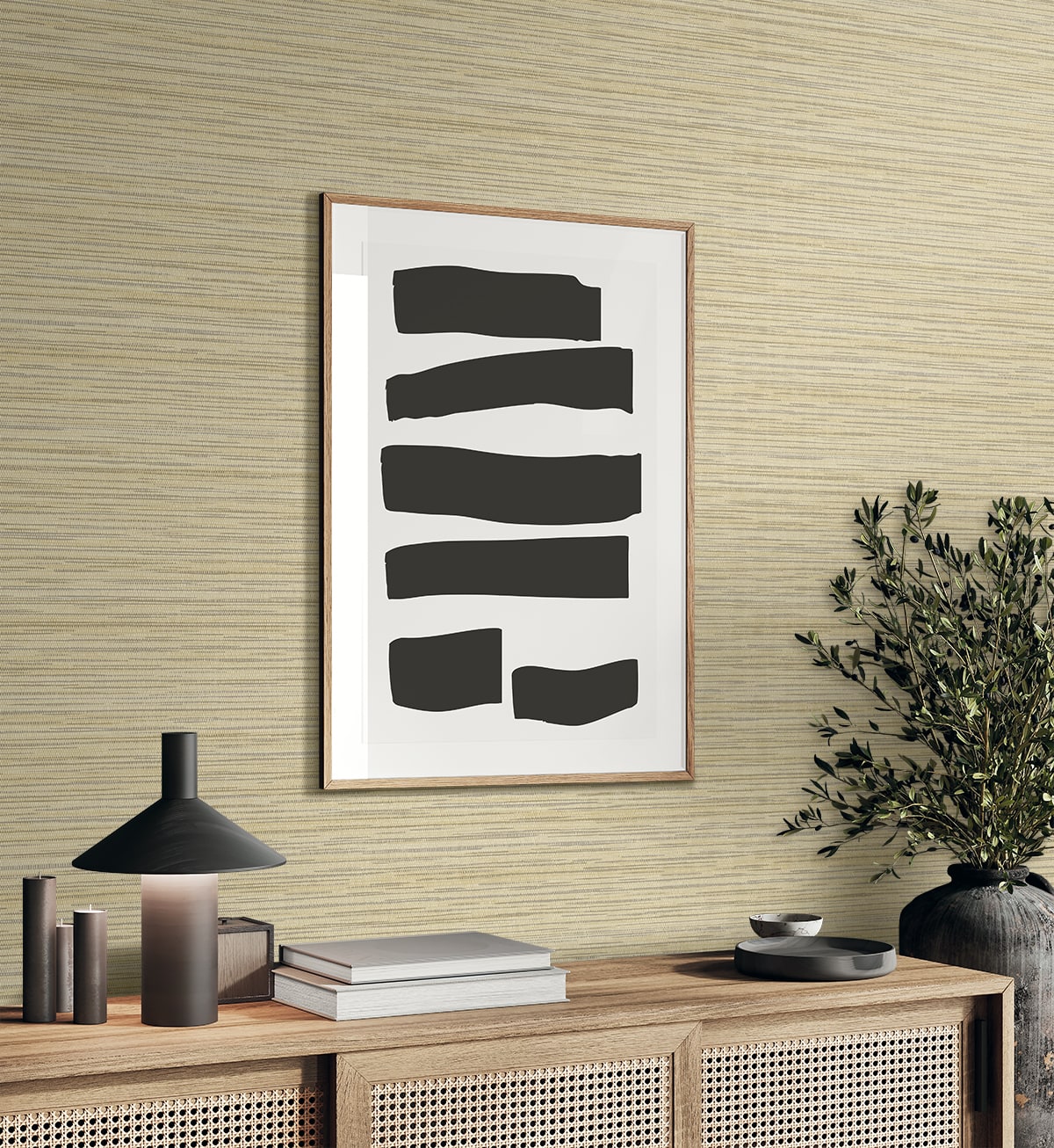 Seabrook Designs  Canebrush Faux Grasscloth Contemporary Warm Neutrals , Beiges   - EN40515