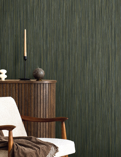 Seabrook Designs  Vireo Faux Grasscloth Contemporary Greens   - EN40704