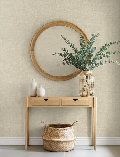 Seabrook Designs  Loom Faux Linen Contemporary Grays   - EN40902
