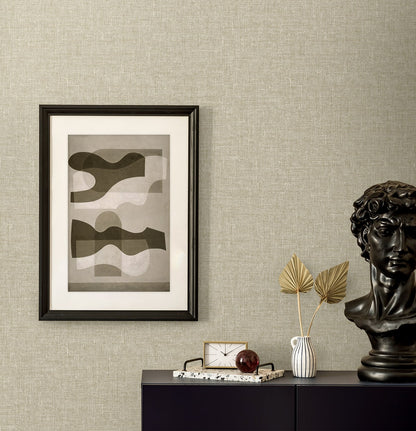Seabrook Designs  Loom Faux Linen Contemporary Grays   - EN40902