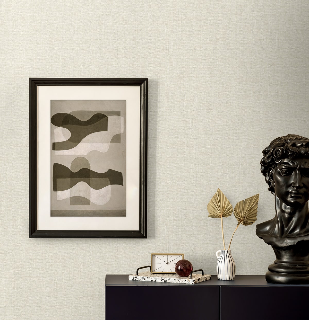 Seabrook Designs  Loom Faux Linen Contemporary Cool Neutrals   - EN40903
