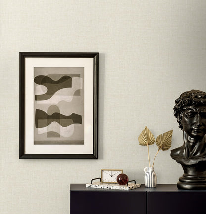 Seabrook Designs  Loom Faux Linen Contemporary Cool Neutrals   - EN40903