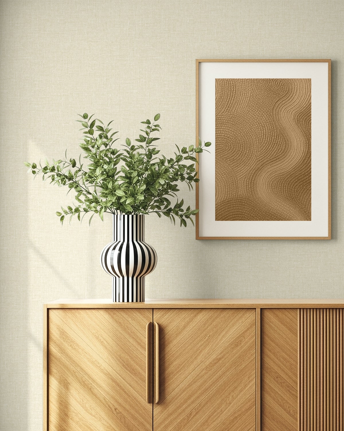Seabrook Designs  Loom Faux Linen Contemporary Warm Neutrals , Beiges   - EN40912