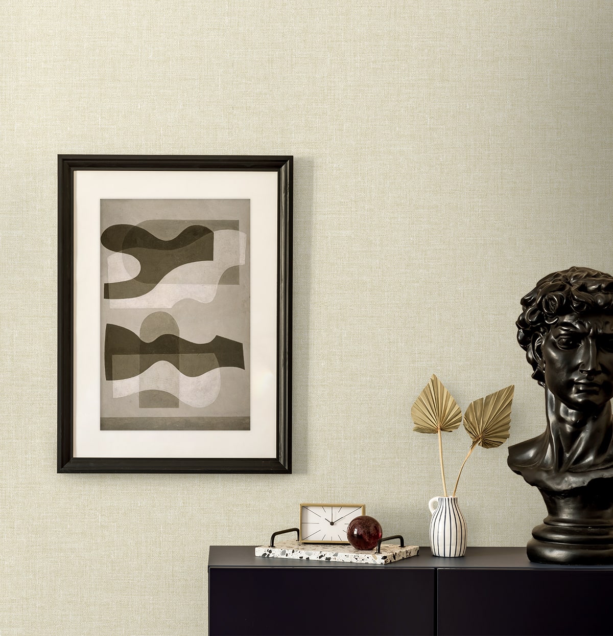 Seabrook Designs  Loom Faux Linen Contemporary Warm Neutrals , Beiges   - EN40912