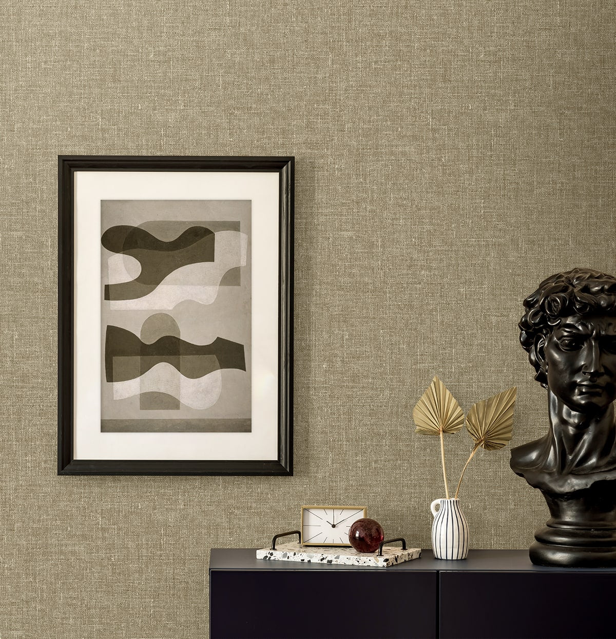 Seabrook Designs  Loom Faux Linen Contemporary Warm Neutrals , Beiges   - EN40914