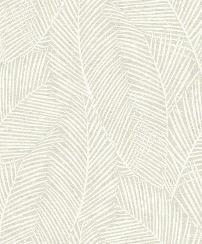 Seabrook Designs  Pampas Palm Botanical Contemporary Warm Neutrals , Beiges   - EN41005