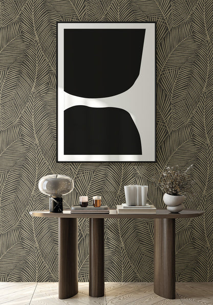 Seabrook Designs  Pampas Palm Botanical Contemporary Browns , Taupes   - EN41010