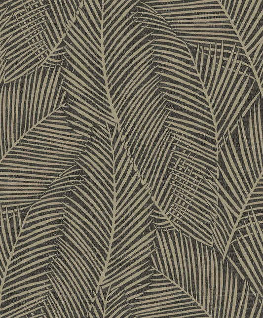 Seabrook Designs  Pampas Palm Botanical Contemporary Browns , Taupes   - EN41010