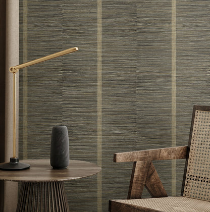 Seabrook Designs  Raffine Striped Contemporary Browns , Taupes   - EN41100