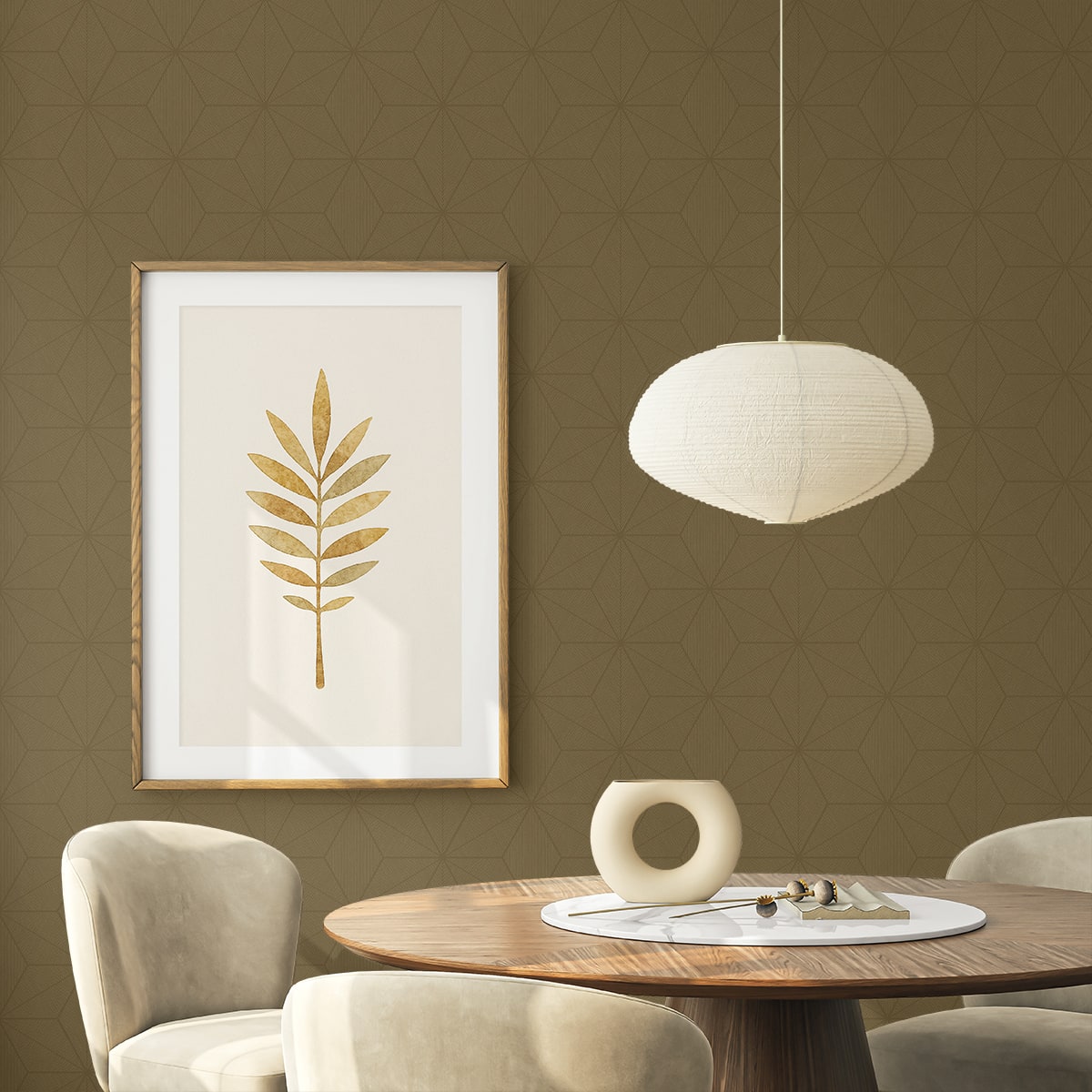 Seabrook Designs  Tessela Geometric Contemporary Browns , Taupes   - EN41205