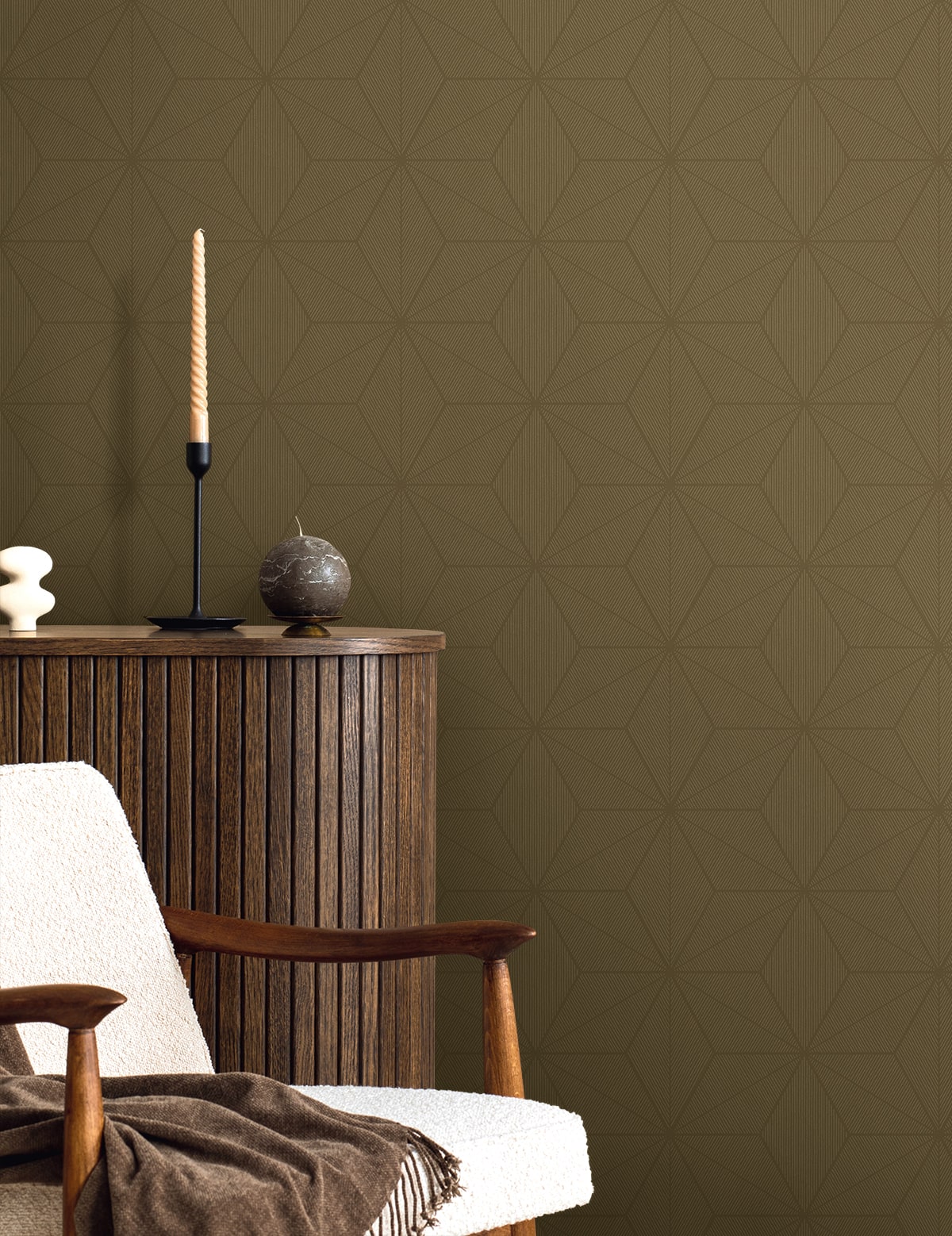 Seabrook Designs  Tessela Geometric Contemporary Browns , Taupes   - EN41205