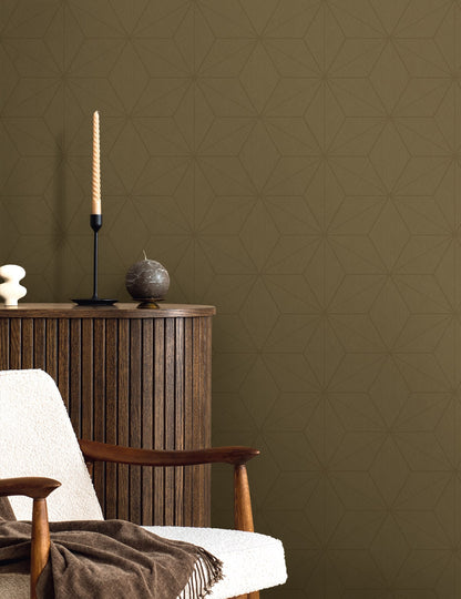 Seabrook Designs  Tessela Geometric Contemporary Browns , Taupes   - EN41205