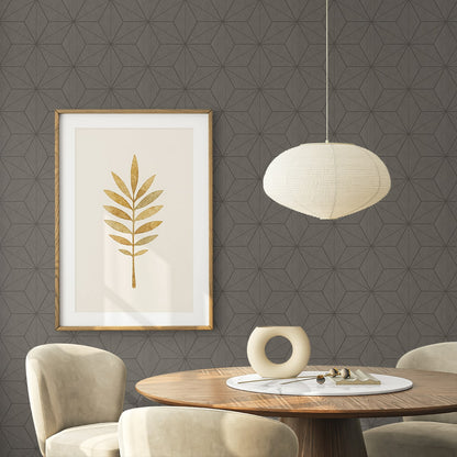 Seabrook Designs  Tessela Geometric Contemporary Browns , Taupes   - EN41208