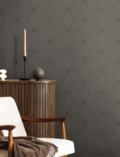 Seabrook Designs  Tessela Geometric Contemporary Browns , Taupes   - EN41208