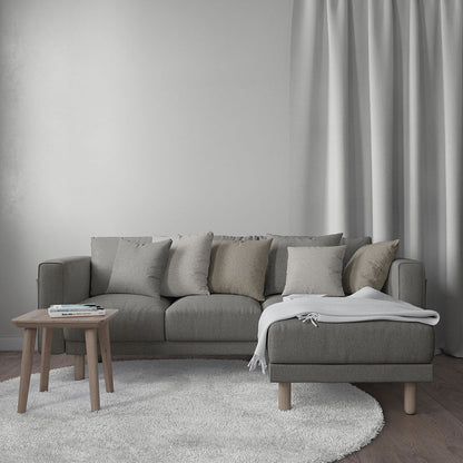 NICHOLASJOHN INC NJ-Performance Hadley Pewter Contemporary,Solid   Fabric - NJ25-1034