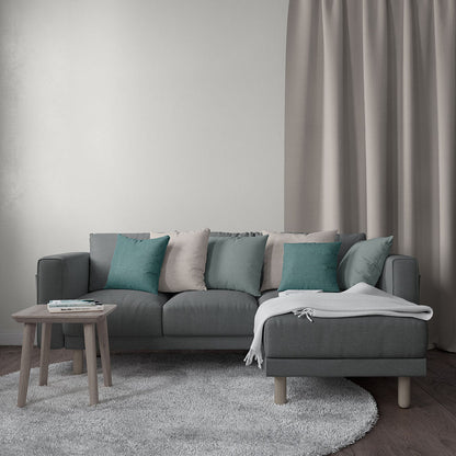 Gunmetal solid textured fabric with visible weave.