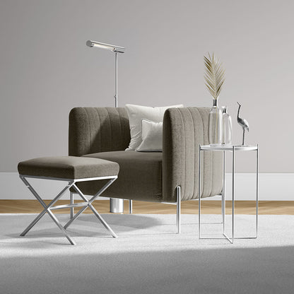 NICHOLASJOHN INC NJ-Performance Coverlet Grey Solid,Texture   Fabric - NJ25-1150