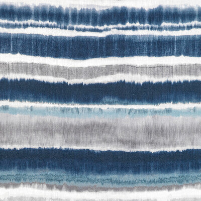 KRAVET COUTURE PRINT STRIPES INDIGO,GREY,BLUE   - ENTHRAL.50.0