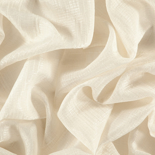 JF Fabrics  ENTRANCED 10 Fabric Strie,Stripe,Transitional,Contemporary,Modern Cream  Sheer,Wide Width,Reversible - 8435510 J8831
