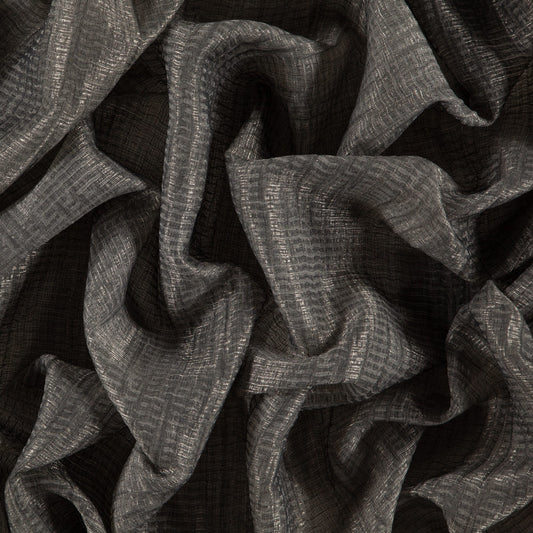 JF Fabrics  ENTRANCED 35 Fabric Strie,Stripe,Transitional,Contemporary,Modern Brown  Sheer,Wide Width,Reversible - 8435535 J8831