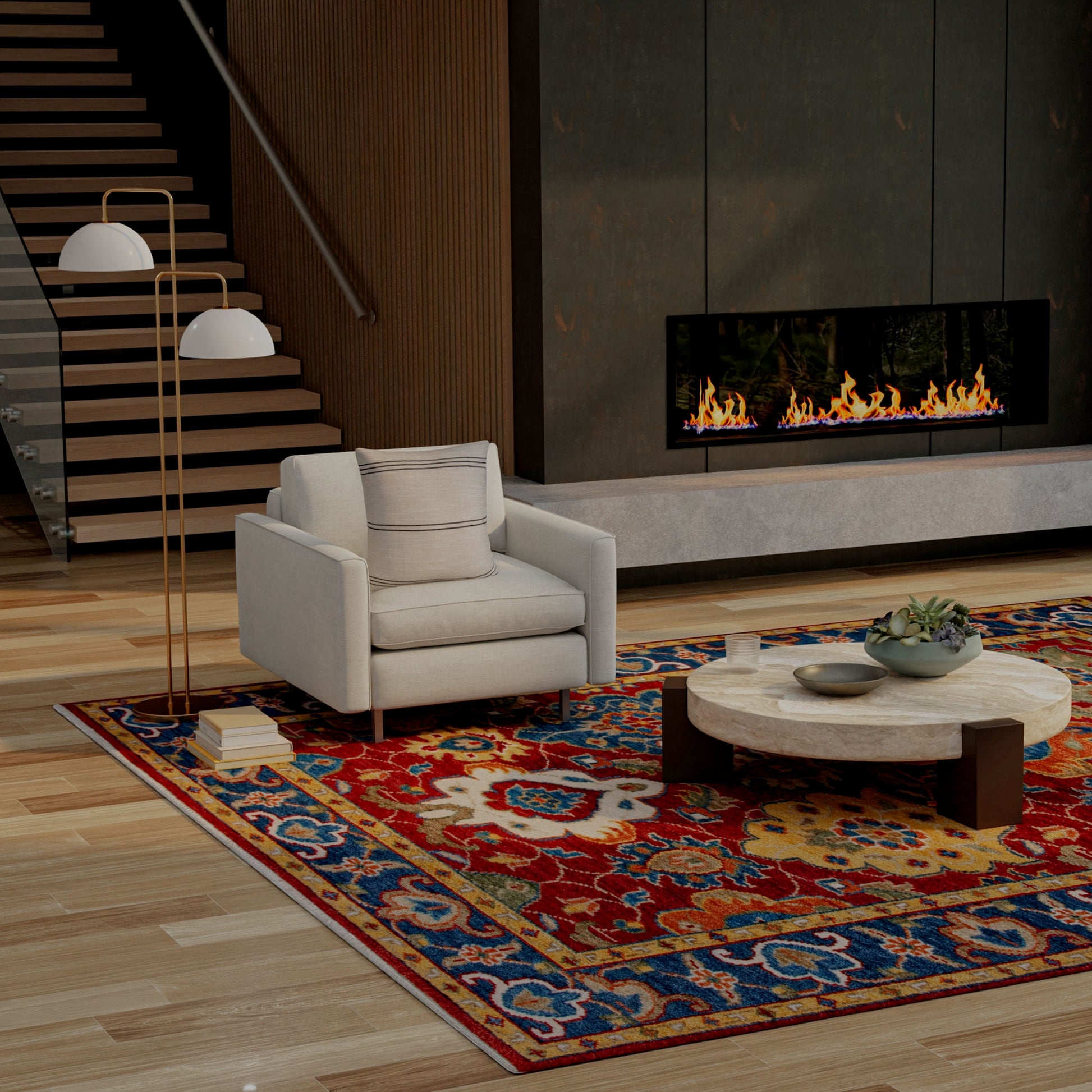 RIZZY HOME RUGS Envision Traditional rug, 6' x 9